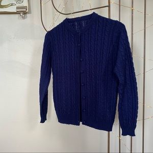 Vintage cable knit cardigan